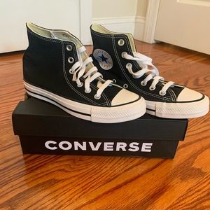 NIB Black High Top Converse